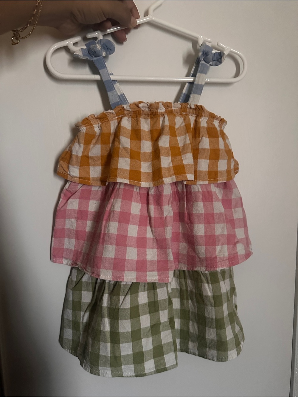 Mud Pie Tiered Gingham Dress